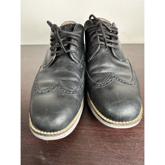 Cole Haan Original Grand Wingtip Oxfords Black Size 9.5 Mens C2640 Leather main image 4